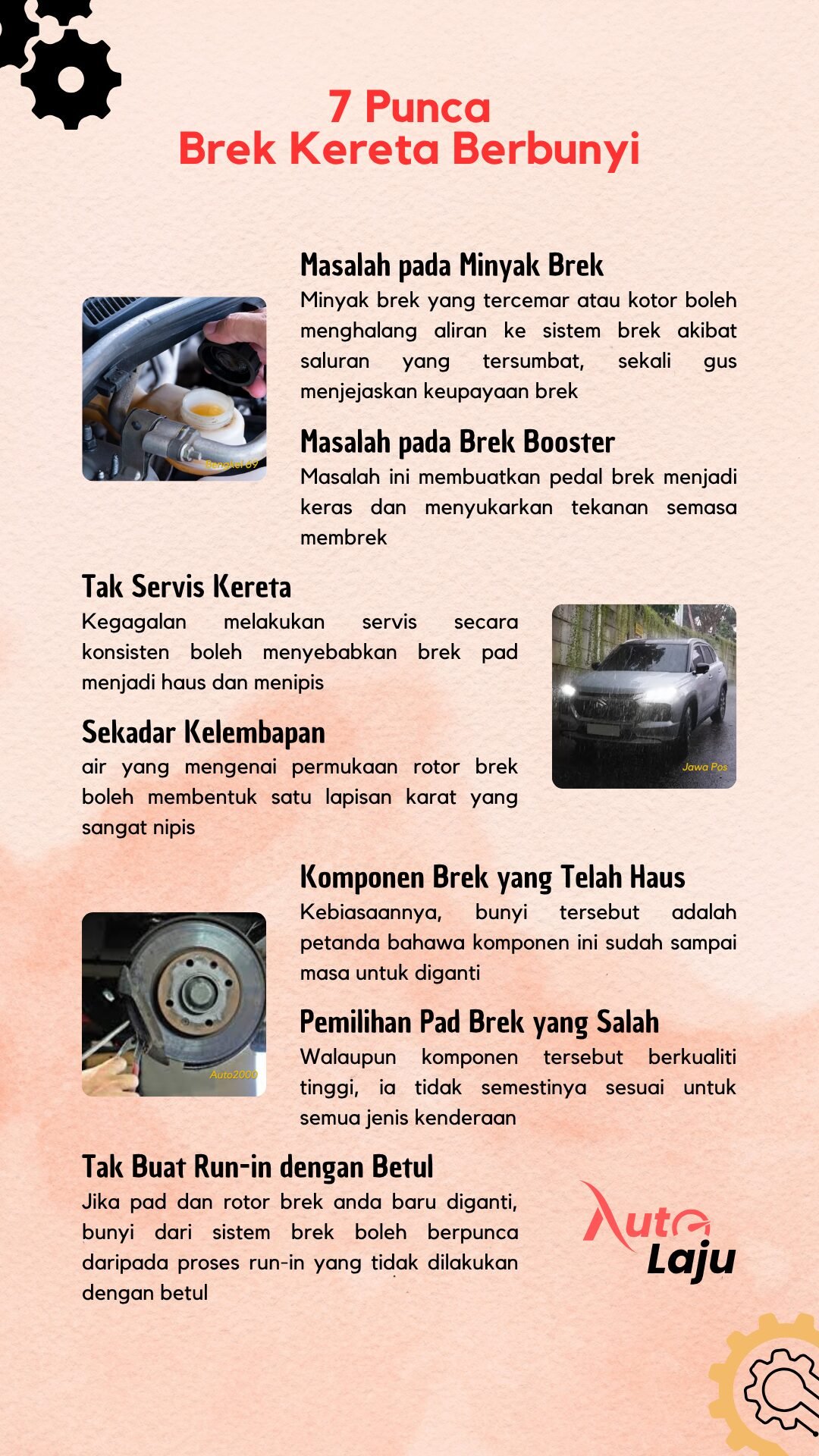Infographics Punca Brek Kereta Berbunyi Infographics Punca Brek Kereta Berbunyi